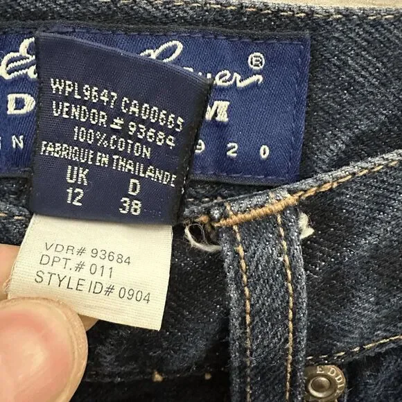 Vintage Eddie Bauer Denim Womens Blue Straight Leg Jeans Size 8 - Picture 6 of 7